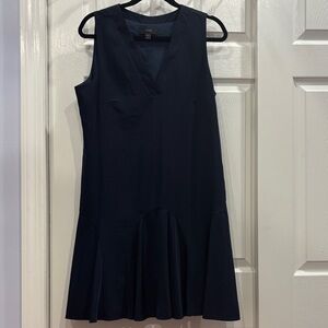 J. Crew Dark Blue Sleeveless Midi Dress